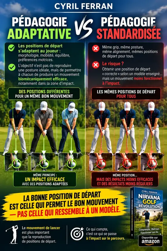 Affiche Pédagogie adaptative contre pédagogie standardisée